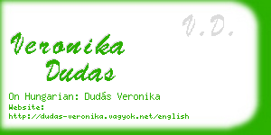 veronika dudas business card