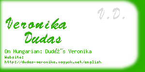 veronika dudas business card
